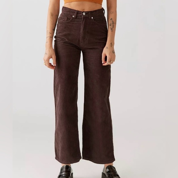 BDG Pants - BDG Women’s Size 26 High-Waisted Wide-Leg Corduroy Brown Pants